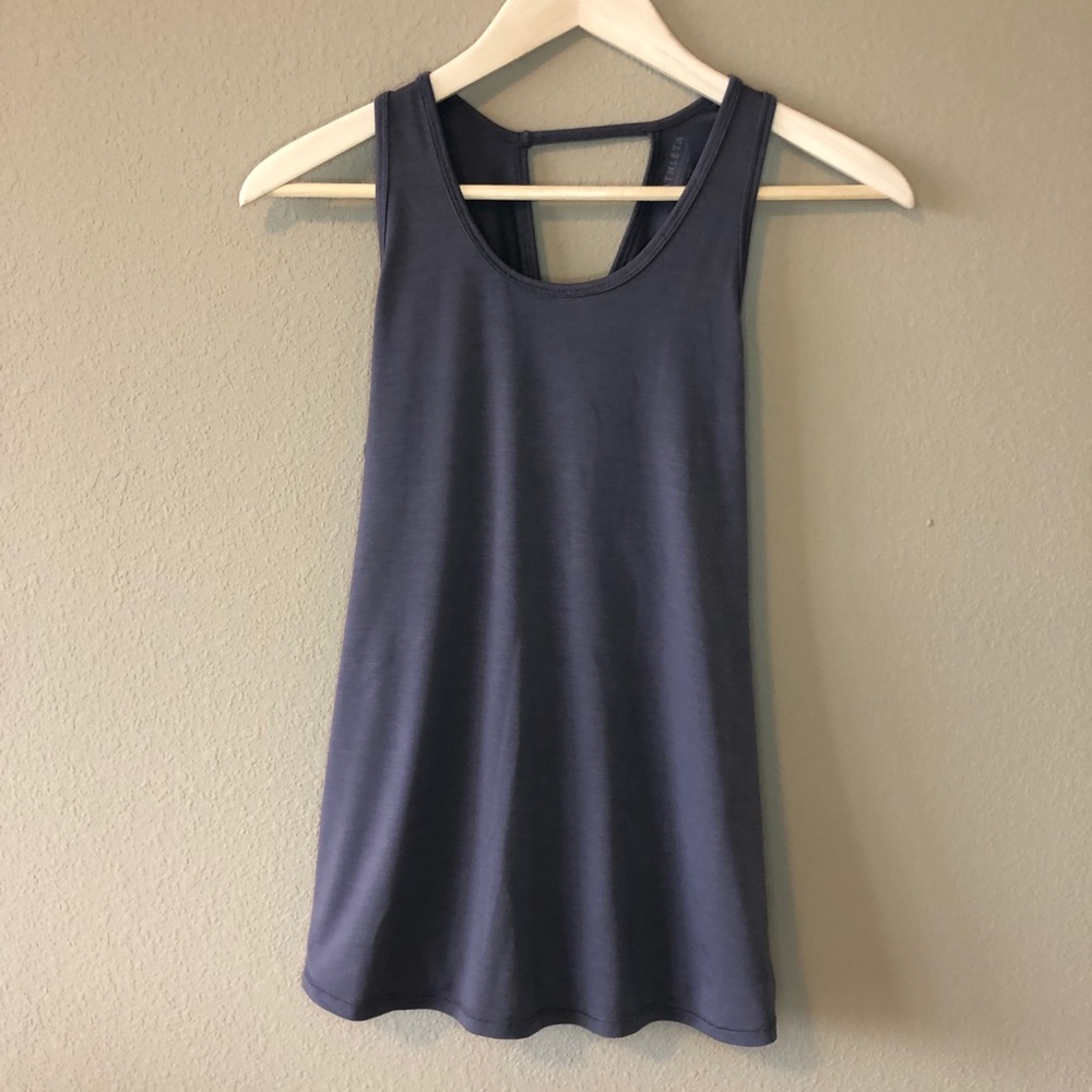 Athleta Essence Tie Back Tank- Volcanic Violet